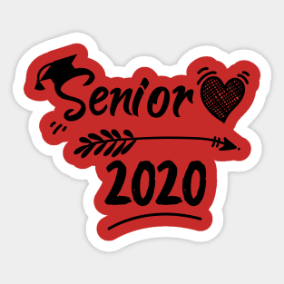 Senior 2020, Graduation , Cute 2020 Senior Vibes Squad Sticker